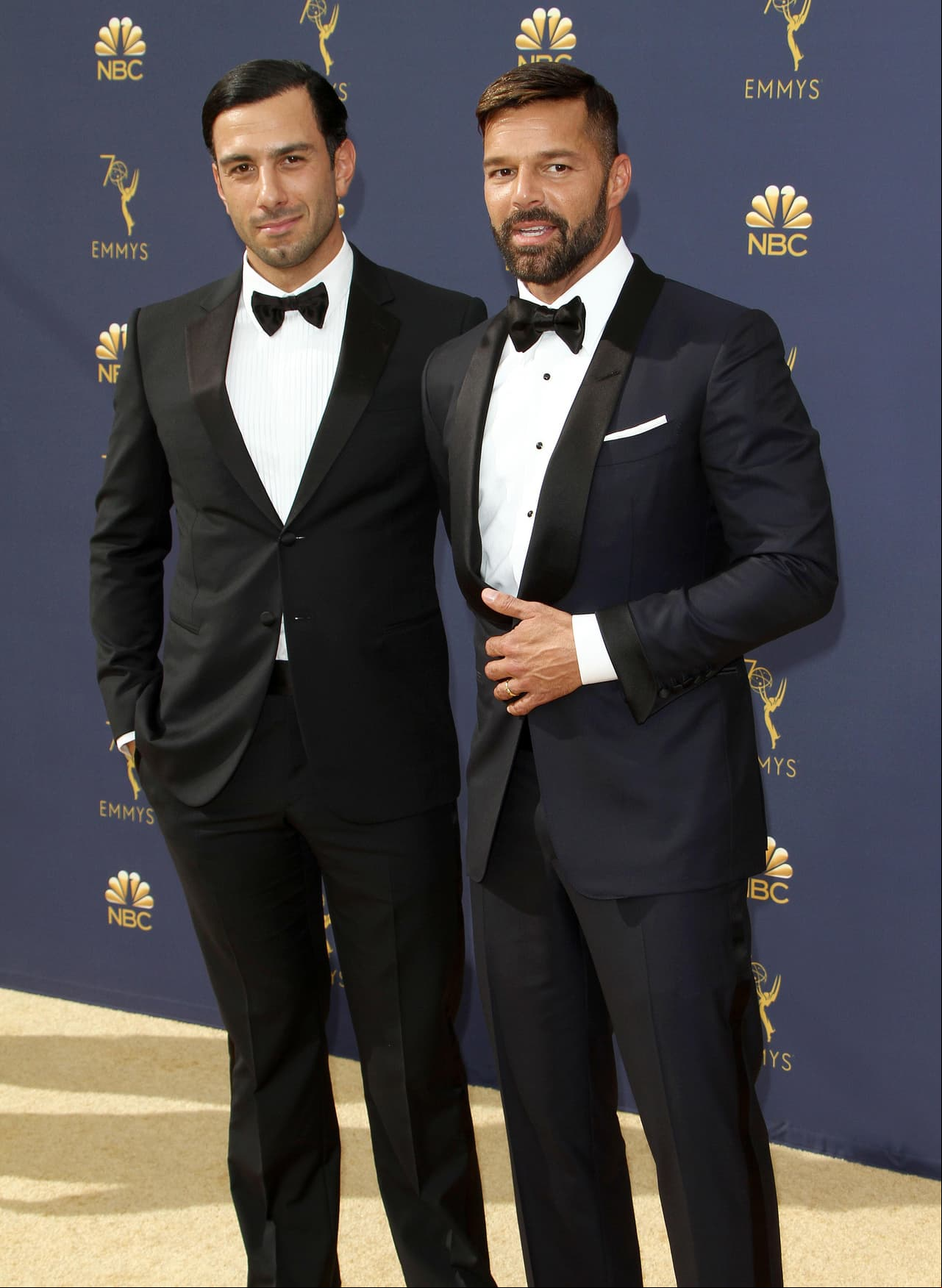 Ricky Martin encabezó la lista de los mejor vestidos con un impecable atuendo y su pareja, Jwan Yosef, lució igual de radiante que el boricua
