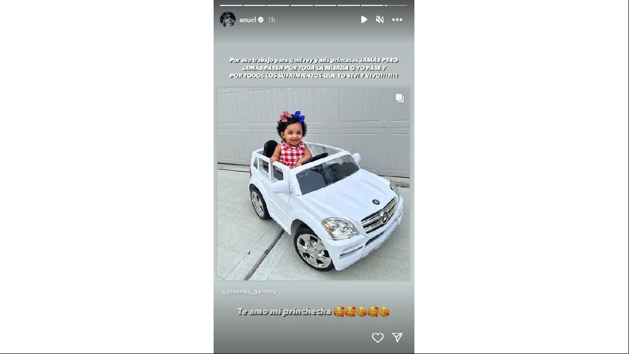 Gianella, la hija de Anuel AA y Melissa Vallecilla