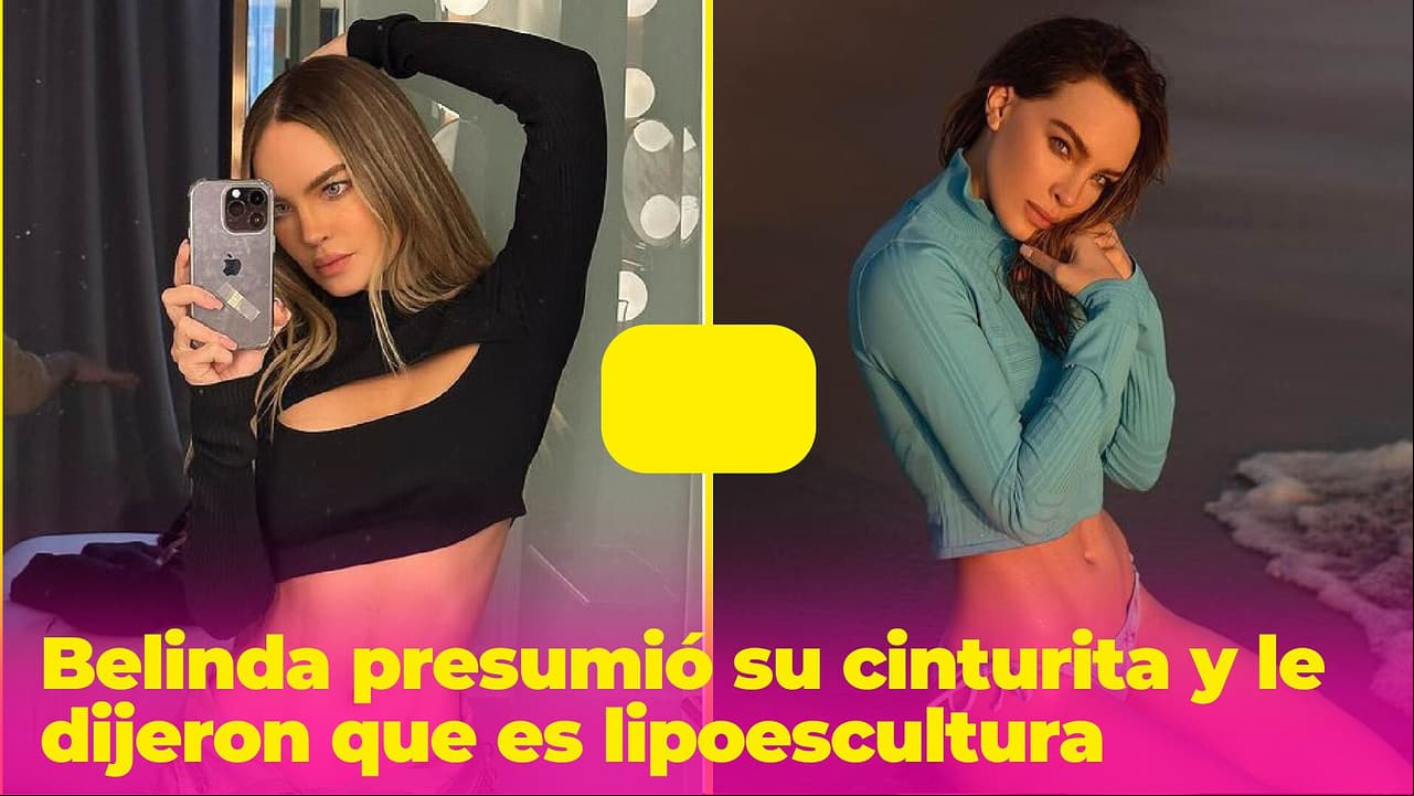 Belinda presumió su cinturita y le dijeron que es lipoescultura: "Es operación, así qué chiste"