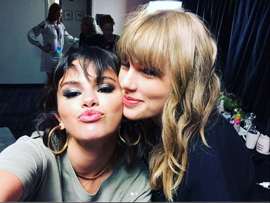 Selena Gomez compartió en redes una foto en compañía de Taylor Swift