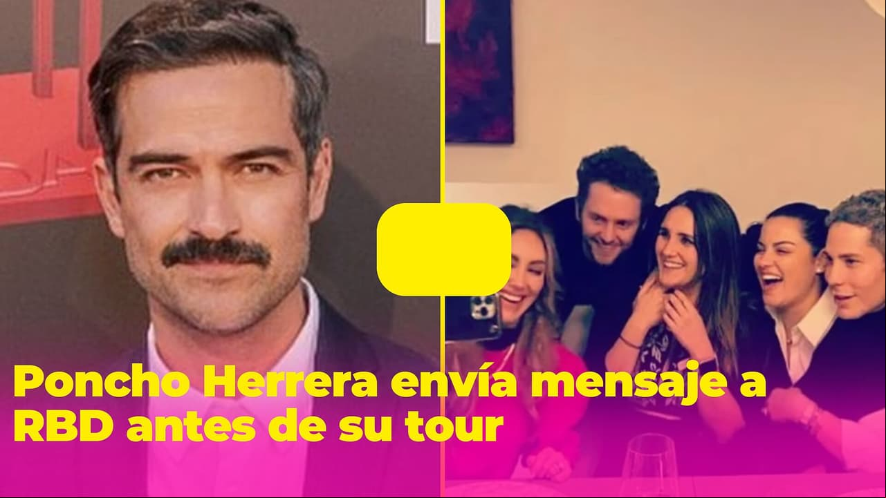 Poncho Herrera reacciona a la gira de RBD y publica un mensaje en sus redes