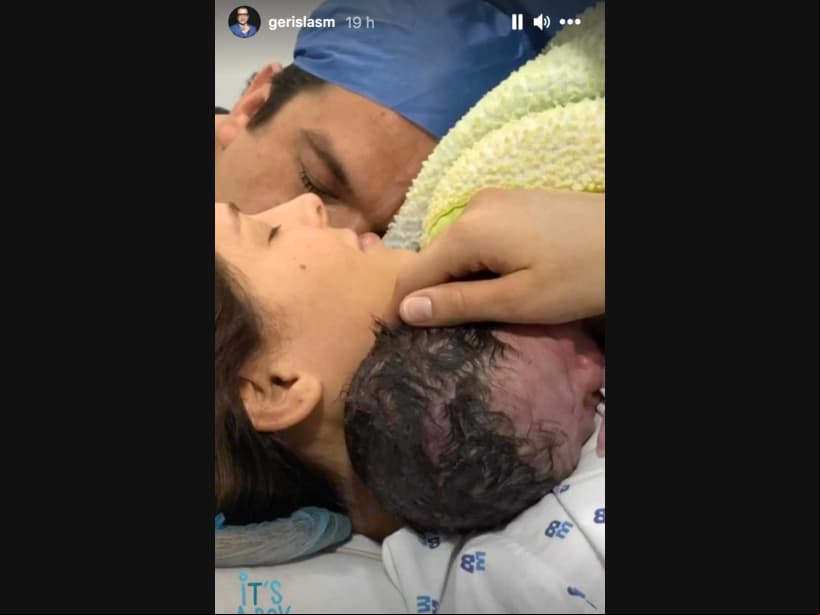 Así presentó Gerardo Islas a su primer hijo.
