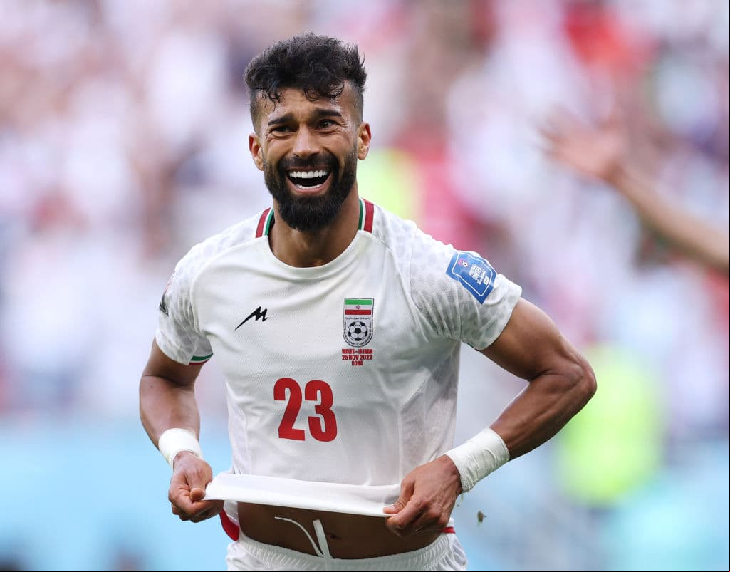 Ramin Rezaeian se encargó del segundo tanto de Irán y selló el triunfo.