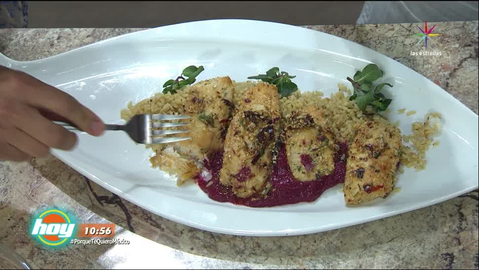 VIDEO: RECETA: Arroz con pescado y salsa de Jamaica