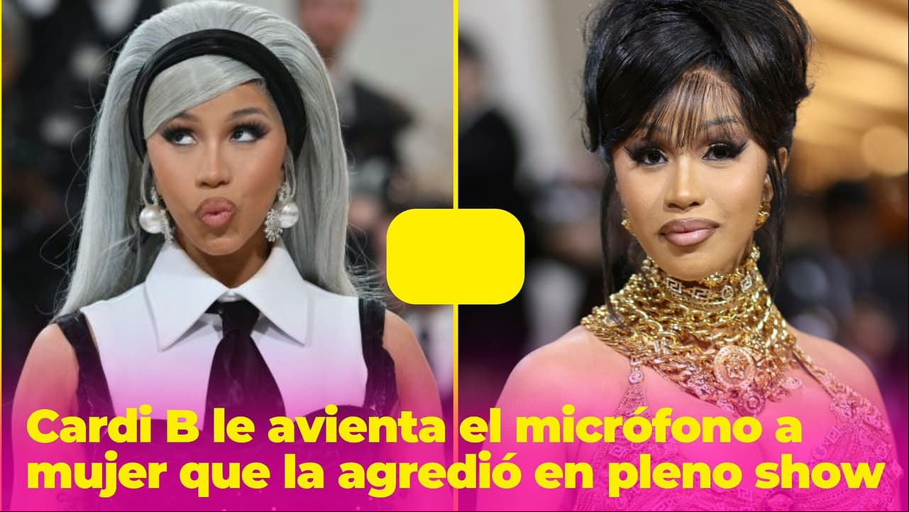Cardi B le avienta el micrófono a mujer que la agredió en pleno show: así fue el momento