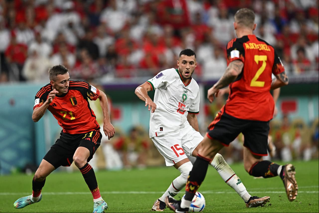 Marruecos fue mejor equipo y se impuso de manera contundente a Bélgica.