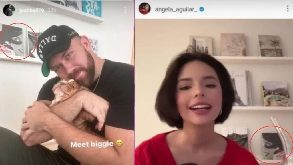 La foto de la izquierda, en la que aparece Josh Ball, fue la inició la sospecha de que él andaría con la cantante. Josh Ball aparece en la que sería la oficina que Pepe Aguilar tiene en Houston, Texas.