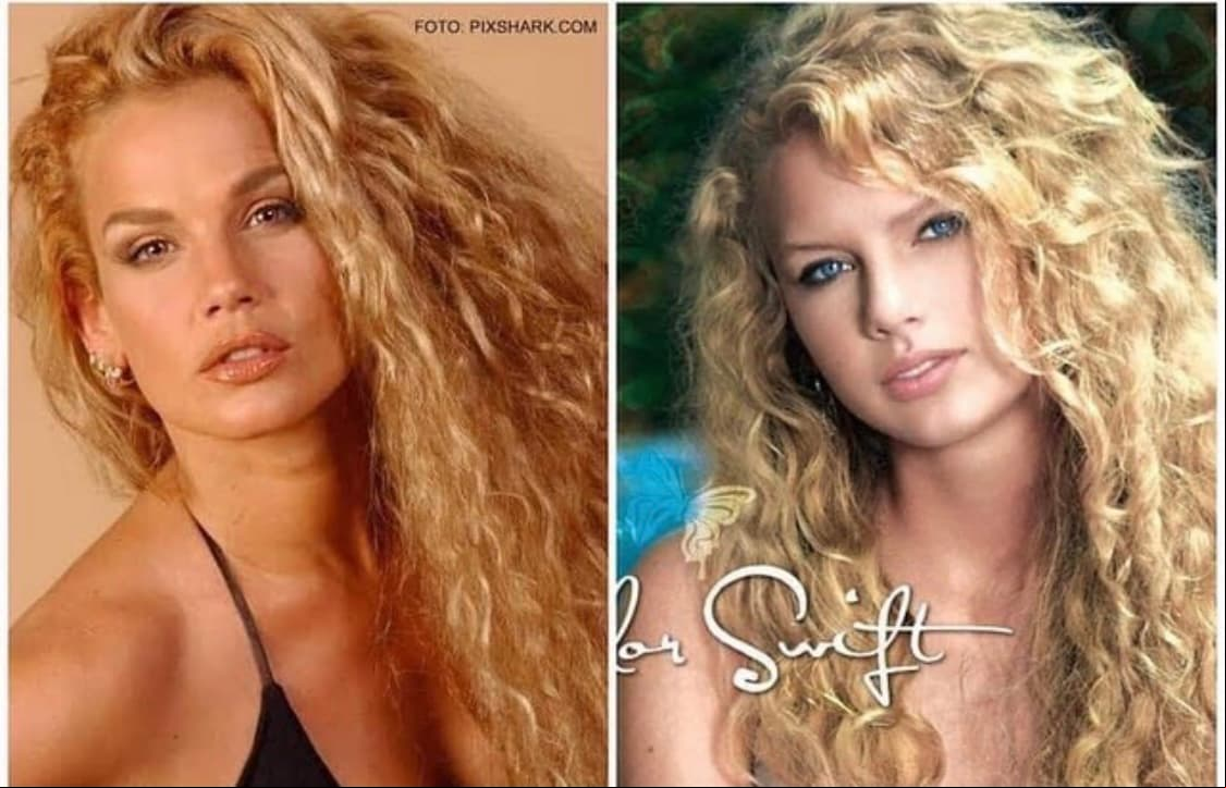 Este look de la cubana bien pudo haber sido la inspiración para la portada del disco debut y homónimo de Taylor Swift en 2006.