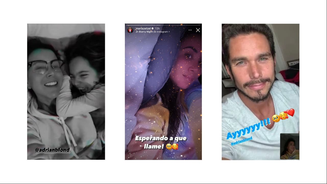 Mariazel ha tratado de mantener o con Adrián Rubio a través de videollamadas.