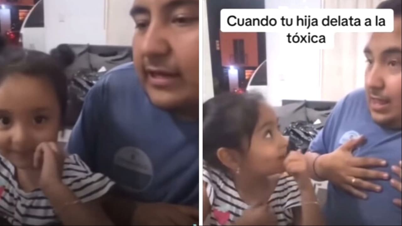Niña delata "infidelidad" de su mamá en video en vivo: "Dijo que el señor de a lado es su novio"
