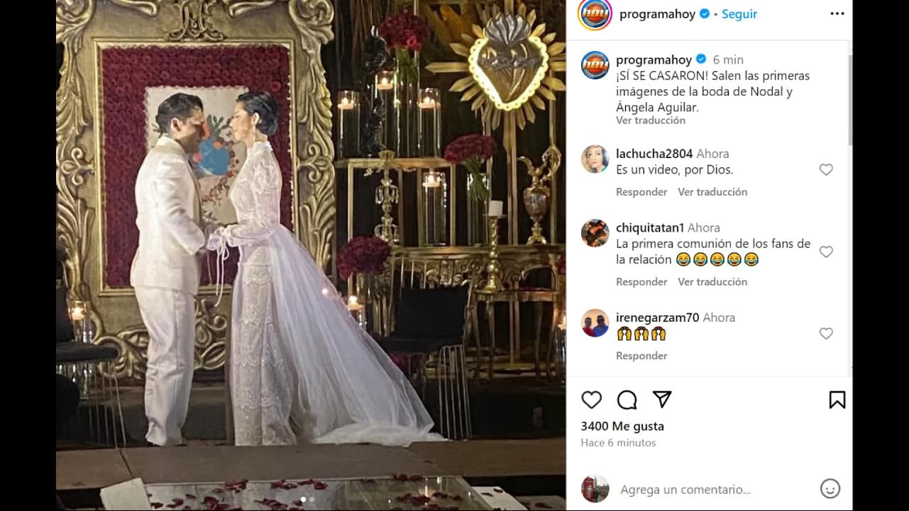 Así fue la boda de Ángela Aguilar y Nodal