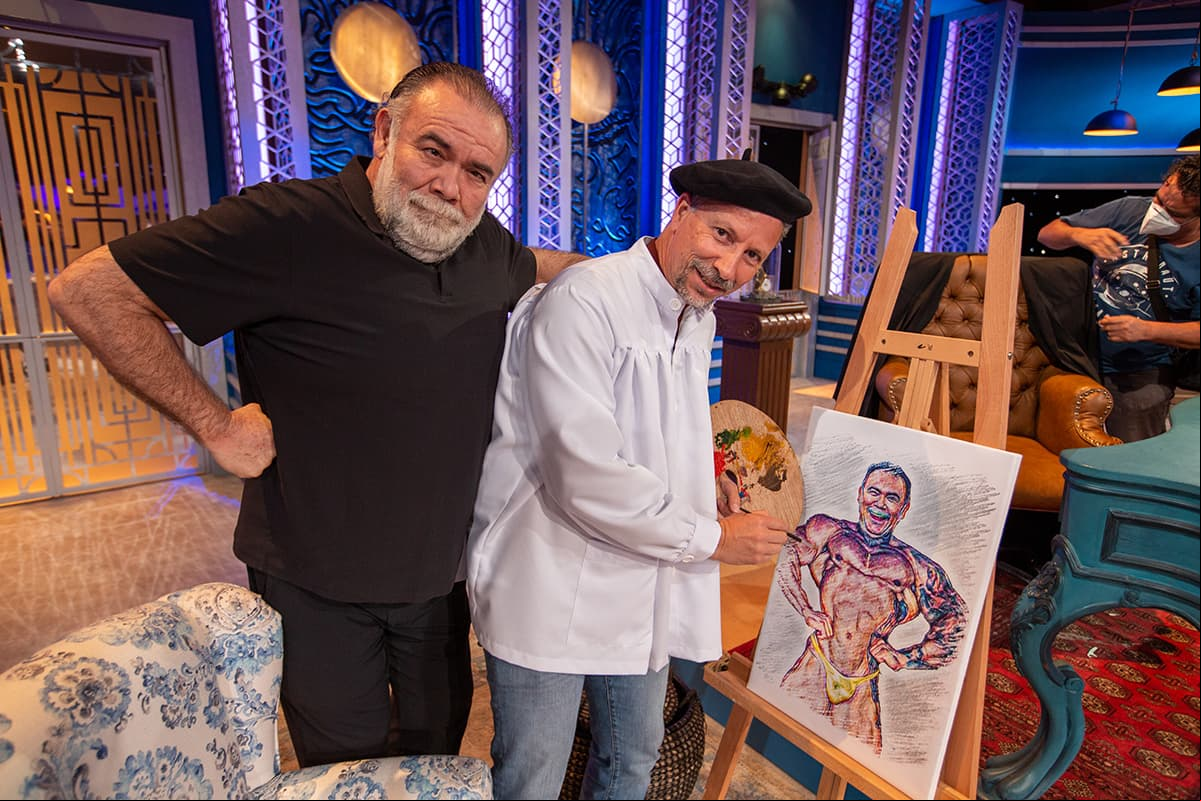 El juez Jesuso Ochoa aprovechó para hacerse un retrato "totalmente realista" y este fue el resultado.
