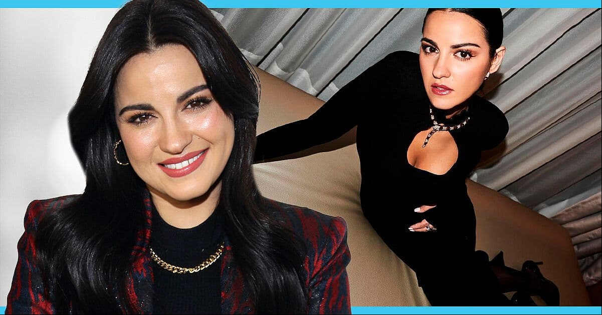 Maite Perroni luce vestido negro ¡y es la futura mamá más trendy!