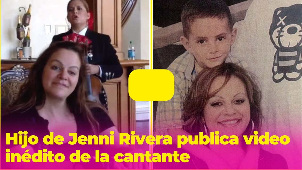Hijo de Jenni Rivera publica video inédito de la cantante celebrando su último cumpleaños con vida