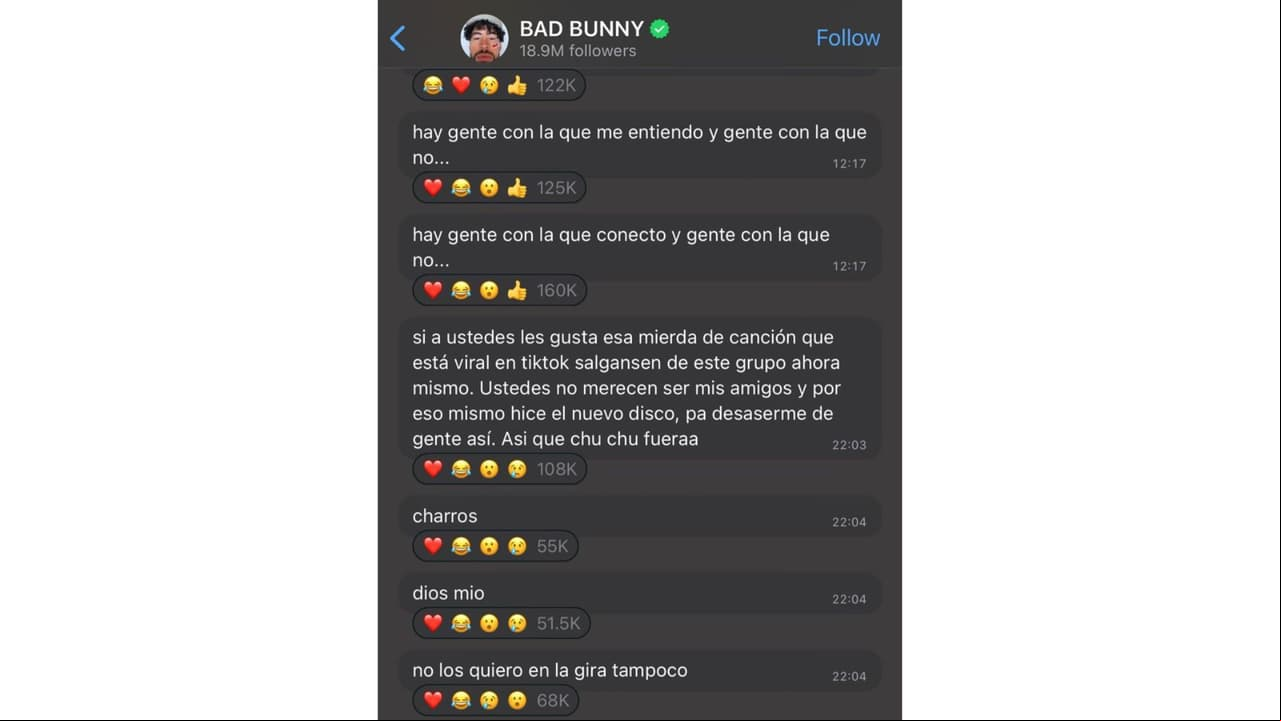 Bad Bunny se enojó con sus fans