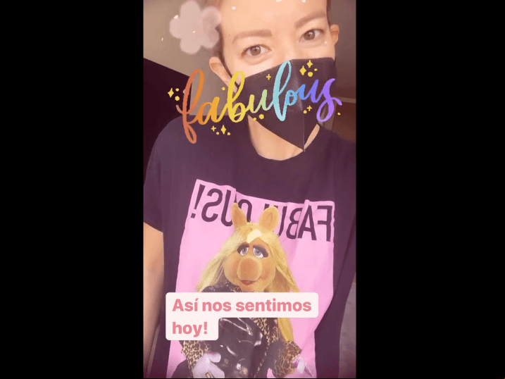 Conforme avanzó su embarazo, la actriz siguió destapando que su pancita cada día crecía más e incluso se destacó que ya estaba tan grande que se sentía como el personaje de ‘Miss Piggy’.