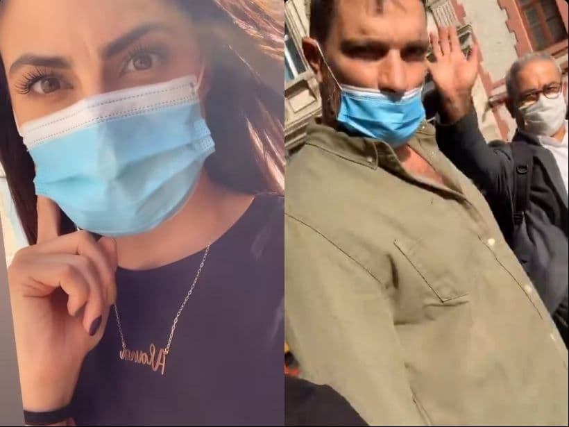 Debido a que el viaje lo realizan en medio de la pandemia del Covid-19, en sus historias ambos han destacado que están tomando todas las medidas sanitarias para evitar un contagio.
