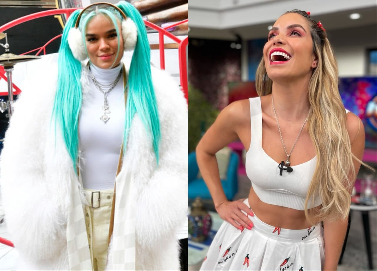 Andrea Escalona impacta con su look en el programa Hoy