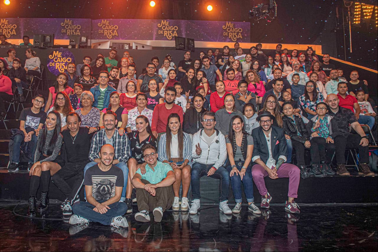 Pero salió más bonita la foto con el público del programa.
