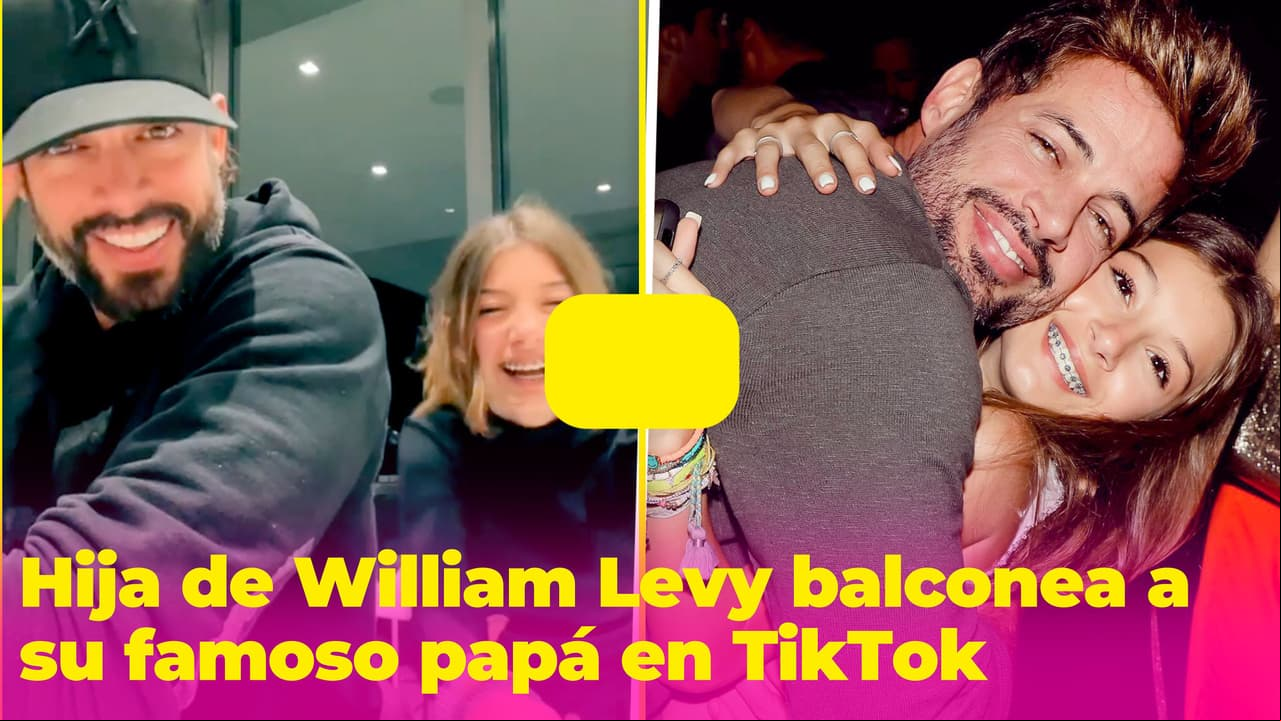“Soy su payaso”: así reaccionó William Levy cuando su hija Kailey lo grabó para un TikTok