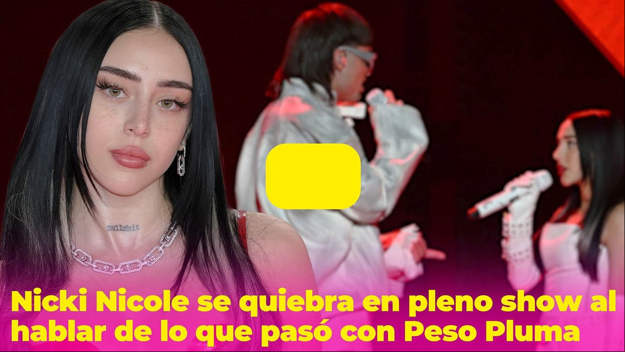Nicki Nicole se quiebra en pleno concierto tras la supuesta infidelidad de Peso Pluma