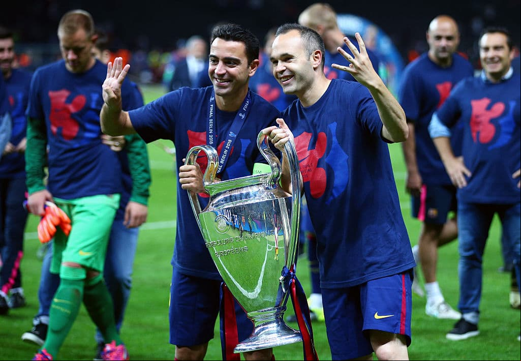 <b>Xavi - Iniesta -</b>Xavi e Iniesta lo ganaron todo juntos, ya que consiguieron todo a nivel de clubes y a nivel de selección juntos al ganar todo con el Barcelona y ser campeones de Eurocopa y Mundial con España.