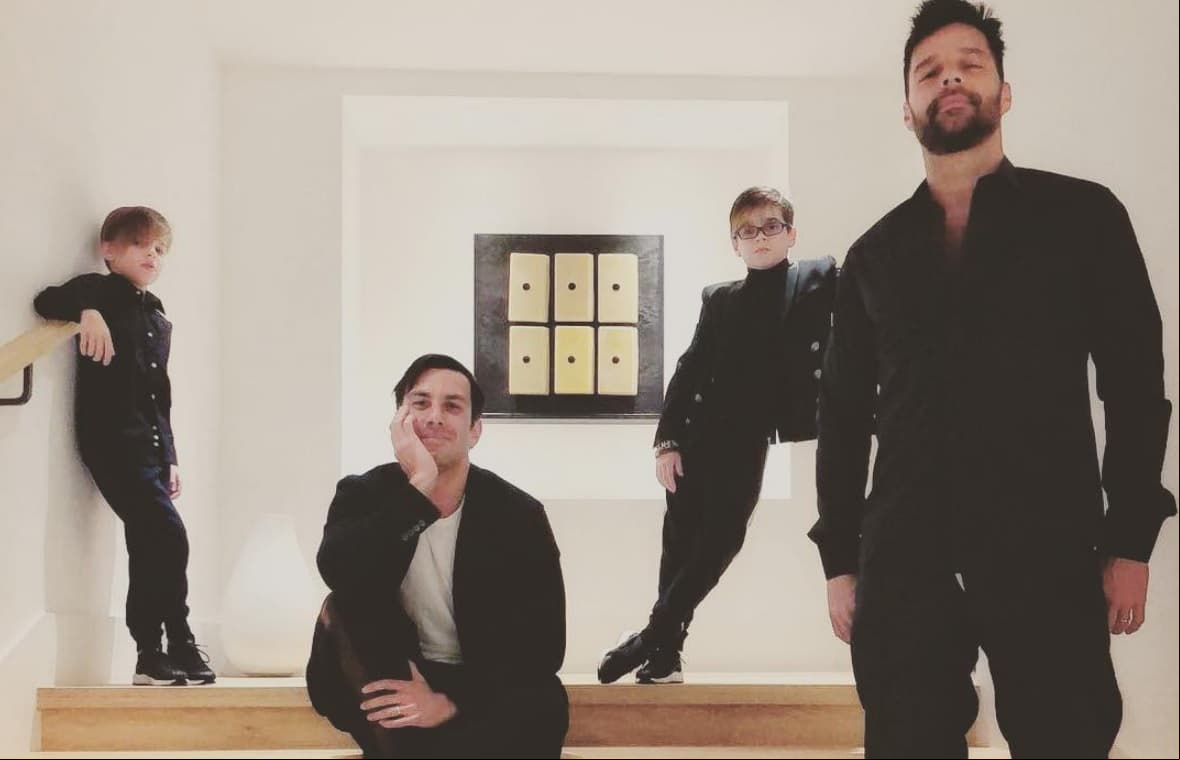 Ricky Martin habla de la aceptación de sus hijos al tener dos papás