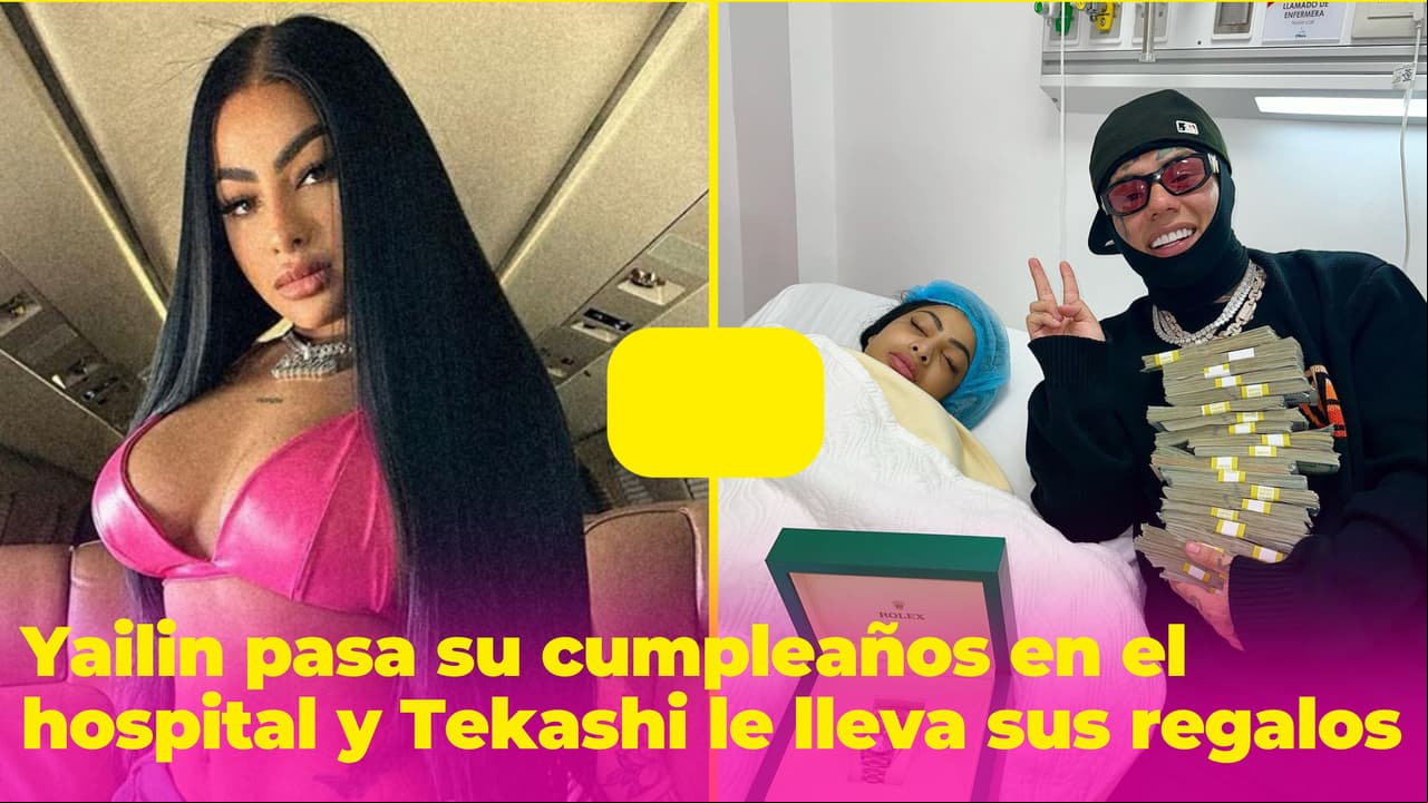 Tekashi se desvive por Yailin en su cumpleaños y le lleva sus regalos hasta el hospital
