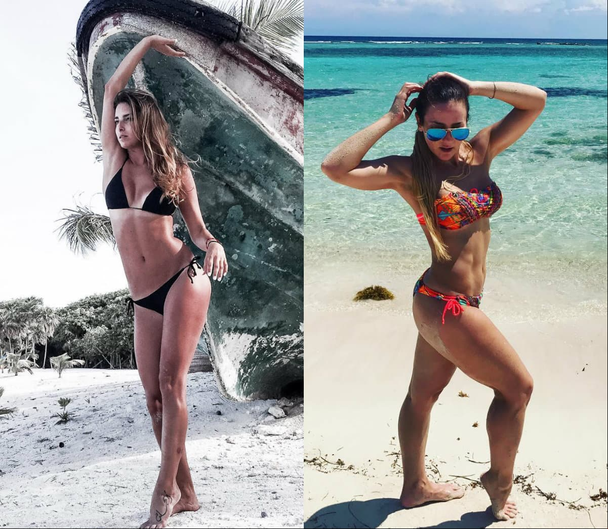 Conservan sus cuerpos torneados gracias a sus arduos entrenamientos y a que llevan una dieta balanceada