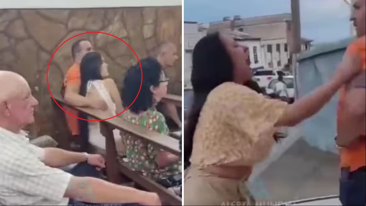 Mujer encuentra a su esposo con su amante en la iglesia y las cosas no acaban bien