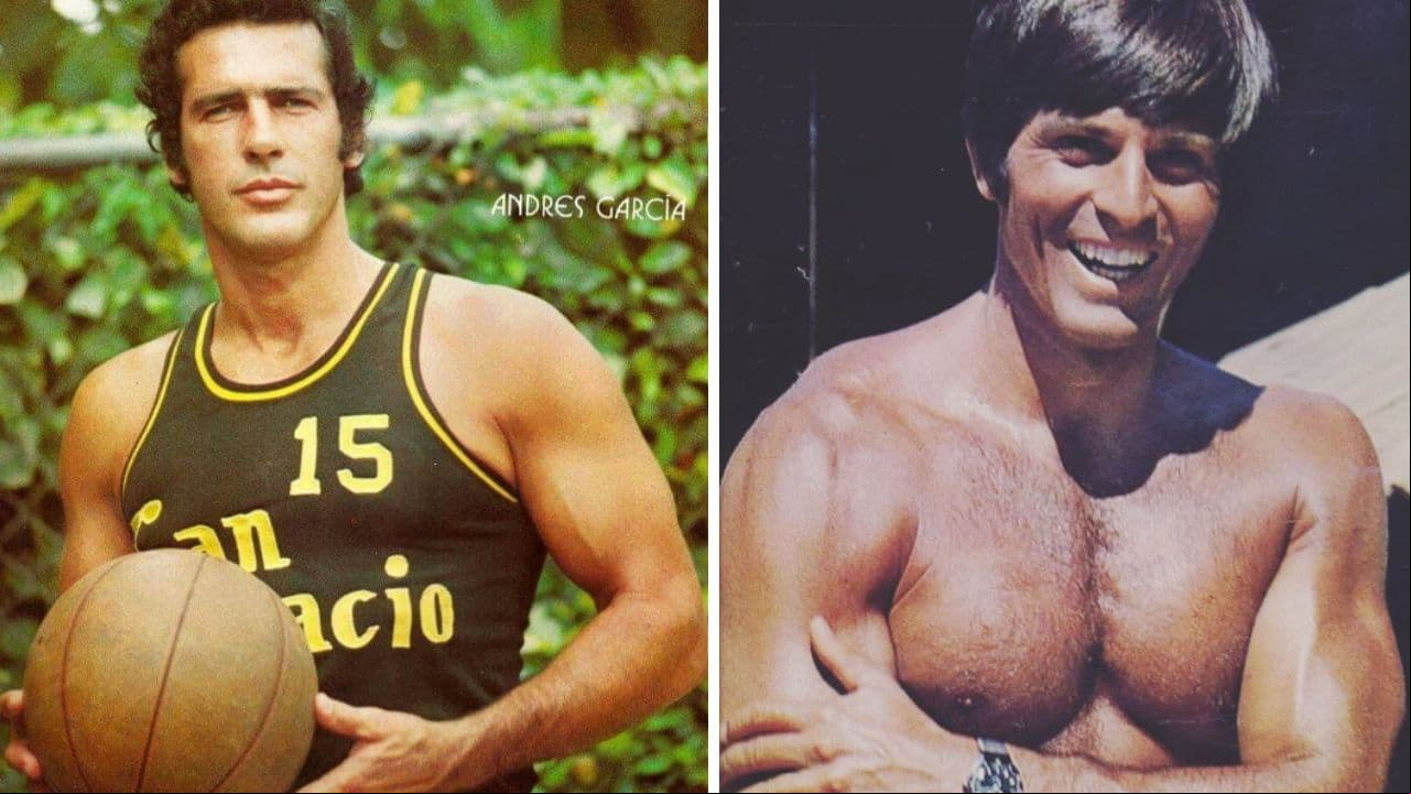 Andrés García y Jorge Rivero en su época de juventud