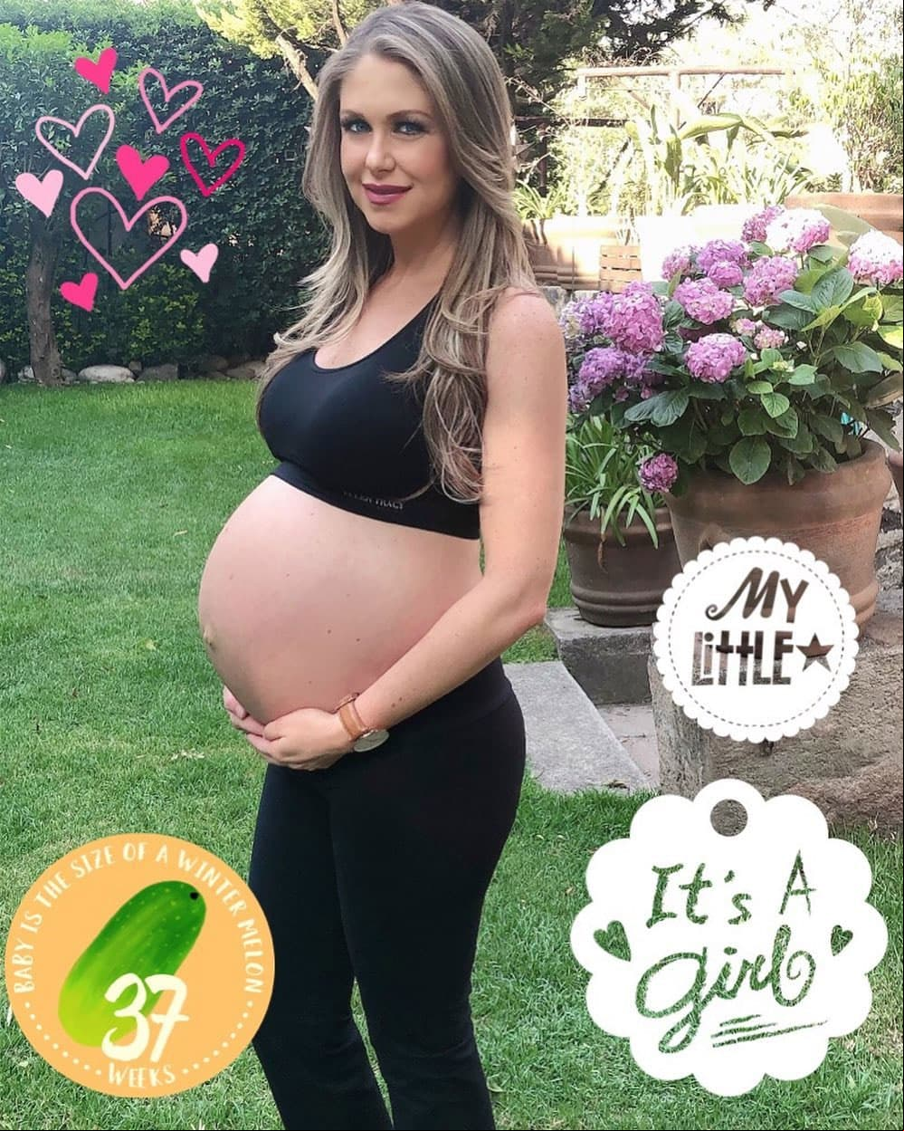 Martina, la hija de Ingrid Martz y su esposo Rodrigo Luque, nació el 25 de mayo tras 13 horas de trabajo de parto.