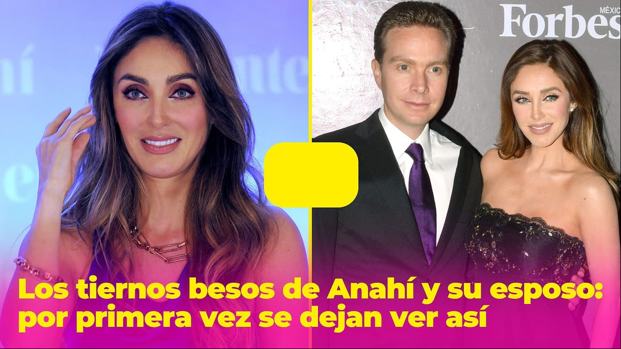 Los románticos besos de Anahí y su esposo: es la primera vez que se dejan ver así ante sus fans