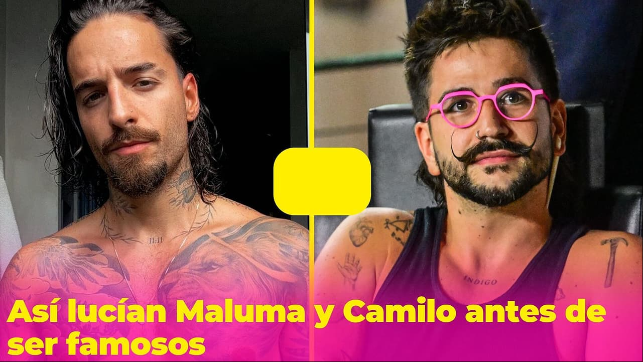 Así lucían Maluma y Camilo antes de ser famosos