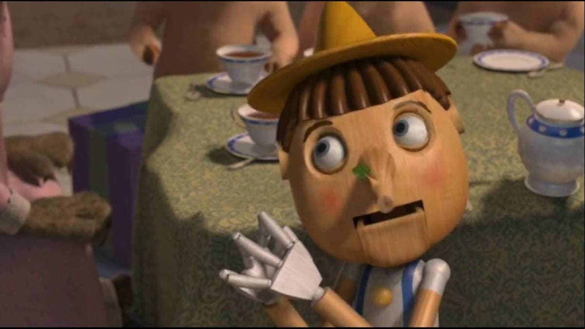 Pinocho apareció en las cuatro películas de 'Shrek'.