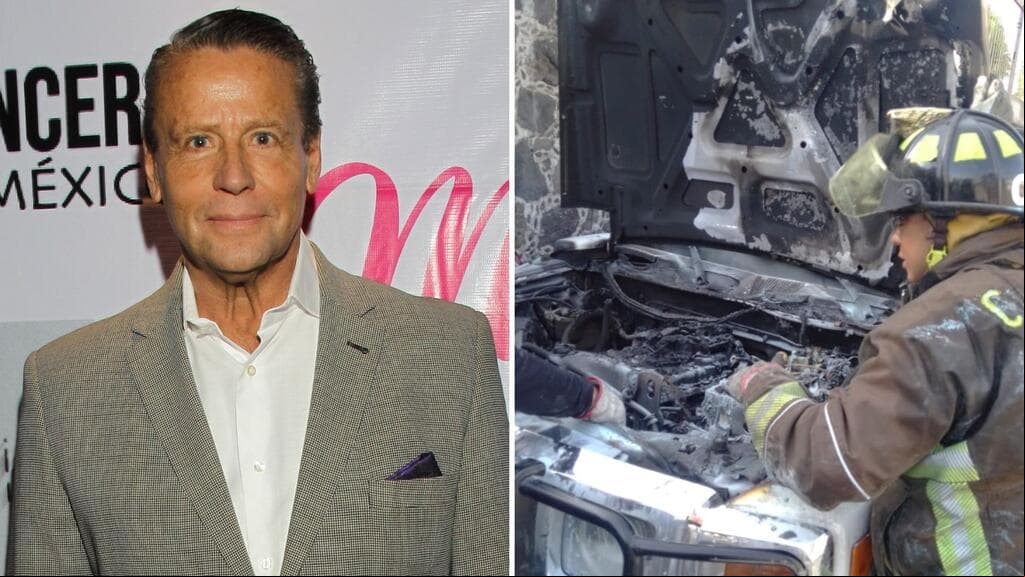 Camioneta en la que viajaba Alfredo Adame se incendia: esto se sabe sobre la salud del actor
