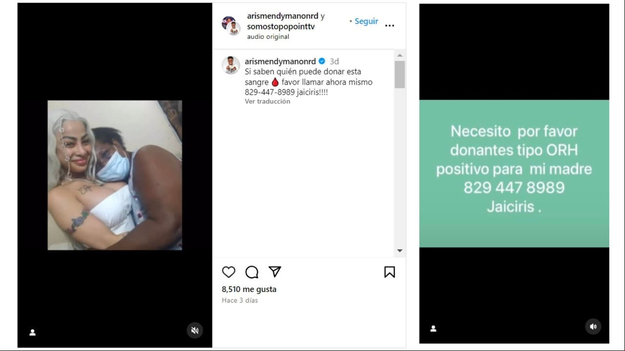 La abuela de Yailin presuntamente necesitaba donaciones de sangre.