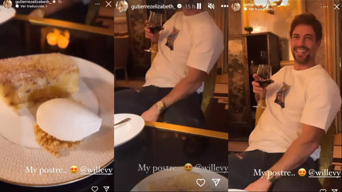 Elizabeth Gutiérrez así captó a William Levy, con quien está de viaje en España.