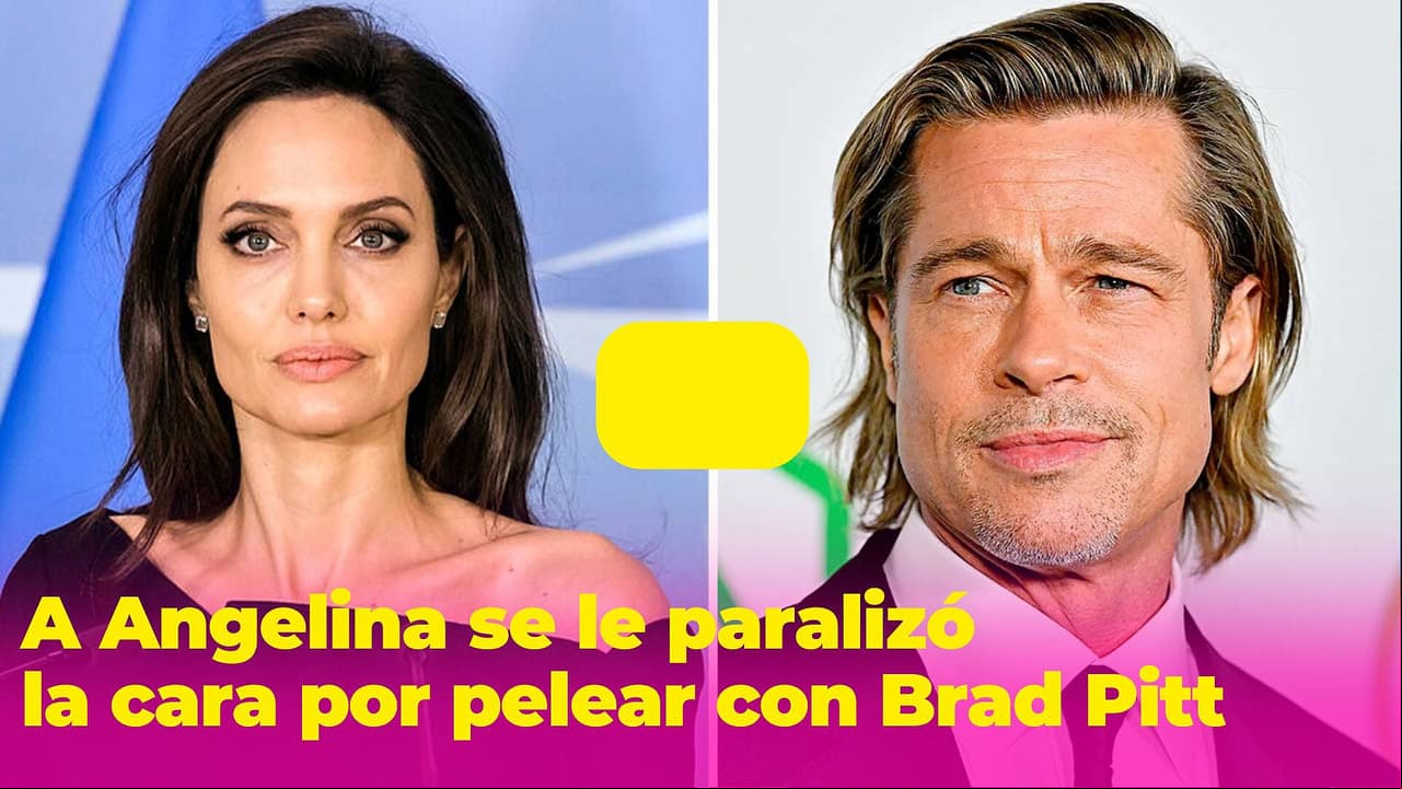 A Angelina Jolie se le paralizó la cara por culpa de Brad Pitt: ocurrió tras una pelea