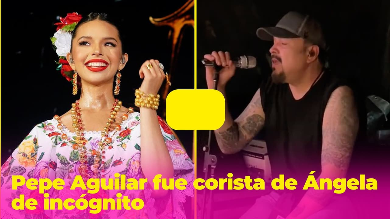 Pepe Aguilar fue corista de Ángela de incógnito y fans destacan que la dejó "brillar" en el escenario